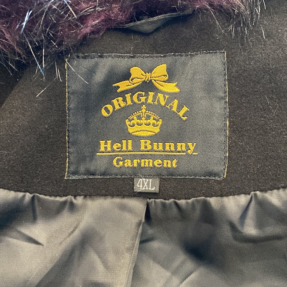 🛍️ MID-YEAR SALE 🛍️ 🐈‍⬛ Hell Bunny Rock Noir Coat - Picture 12 of 15